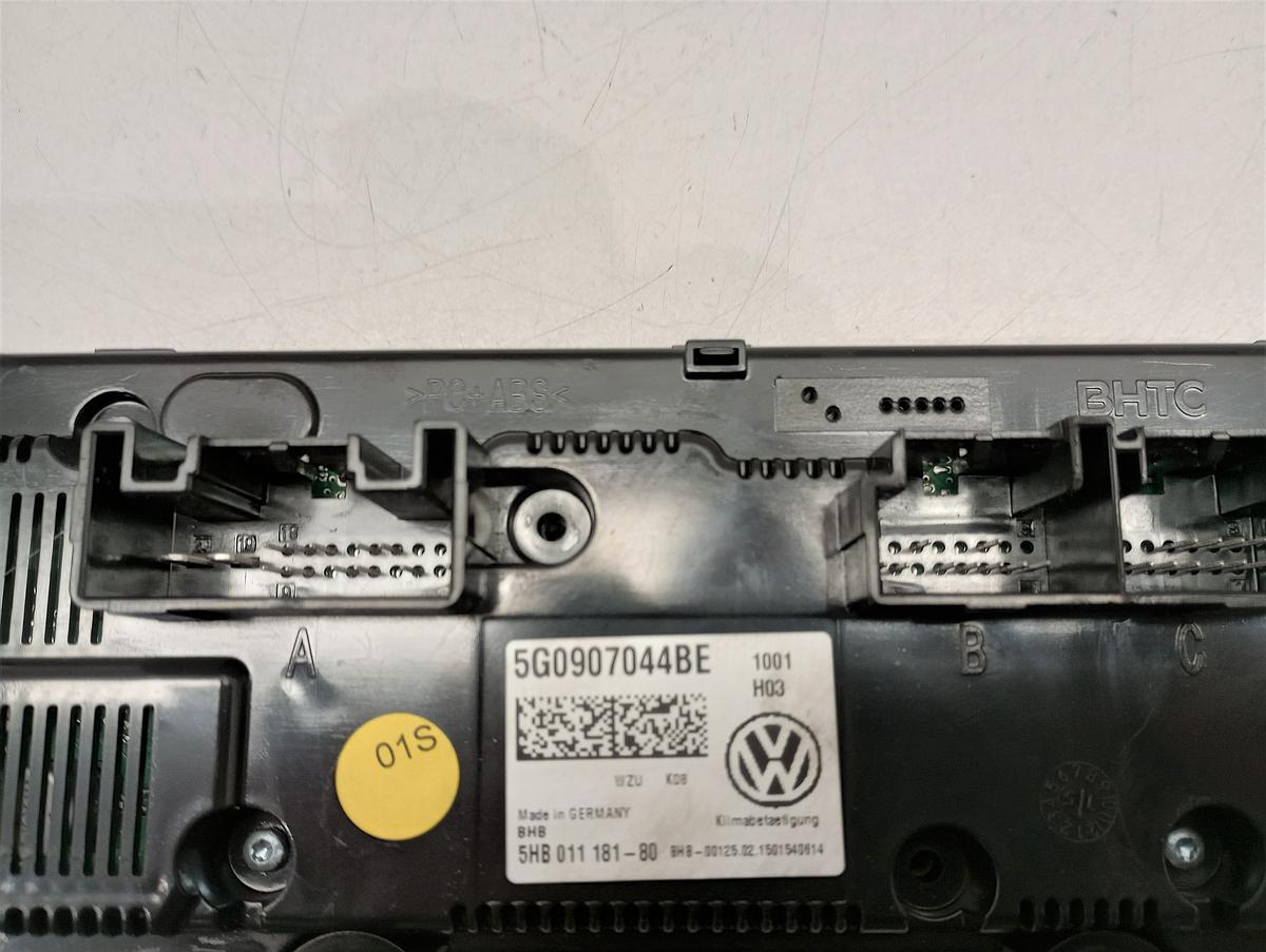 VW Golf VII orig Heizungsbetätigung Klima Klimabedienteil 5G0907044BE Bj 2015